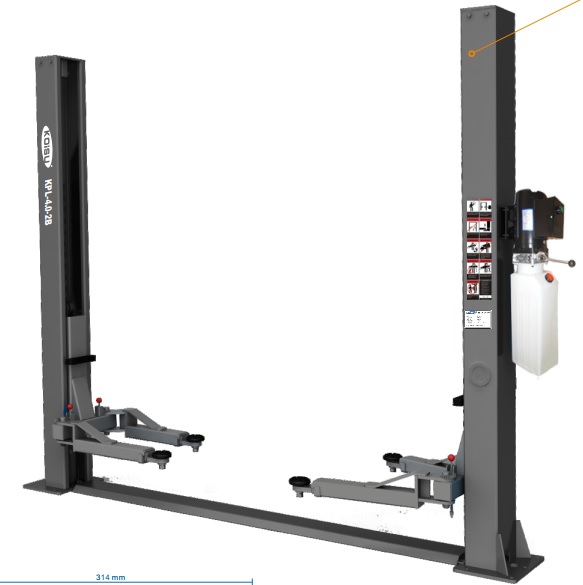 3 mẫu cầu nâng sửa chữa ô tô 2 trụ trung quốc thông dụng