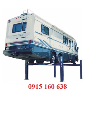 Cầu nâng 4 trụ xe tải, xe buýt